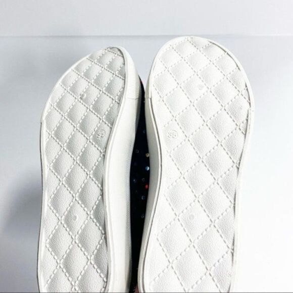 Women's Slip-Ons Flats Heels Round Toe Rhinestone Solid Colored Black Loafers - Picture 5 of 6